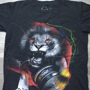 Rook Keg Master Beer Lion Tee Men's Black T-Shirt Small